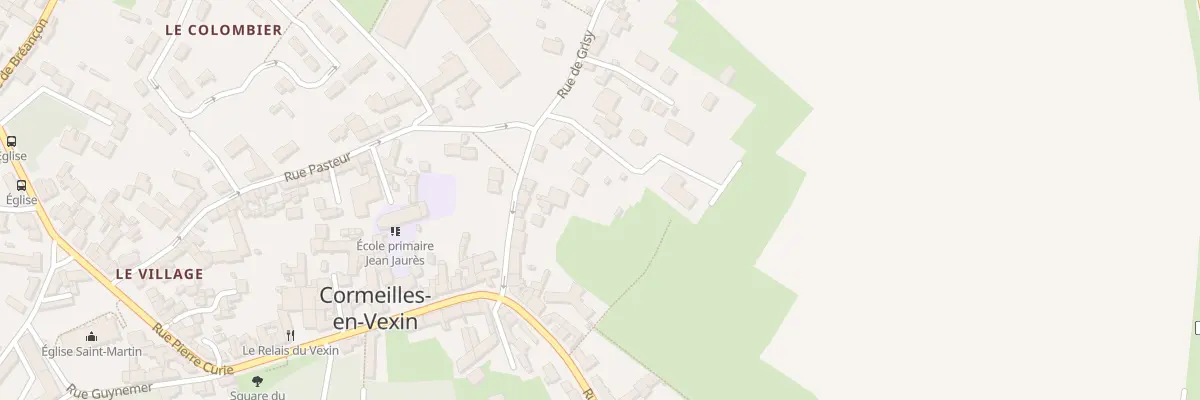 Plan du 16 Rue de Grisy à Cormeilles-en-Vexin