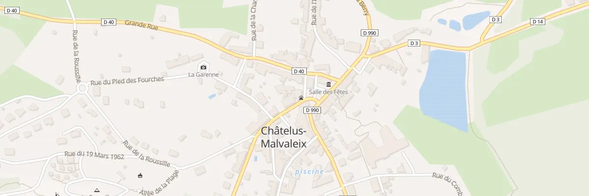 Plan du 3 Rue Travérsiere à Châtelus-Malvaleix
