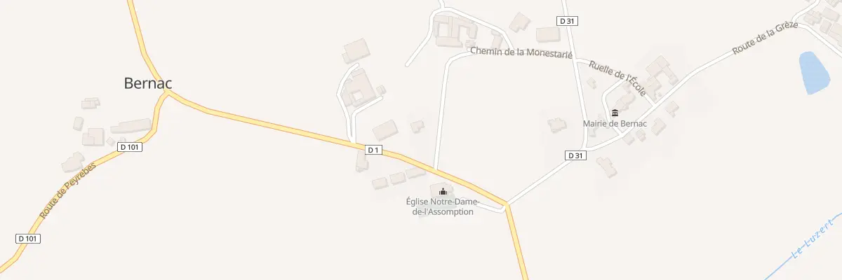 Plan du 5130 Pontillou à Bernac