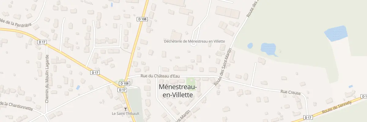 Plan du 151 Rue du Château d’Eau à Ménestreau-en-Villette