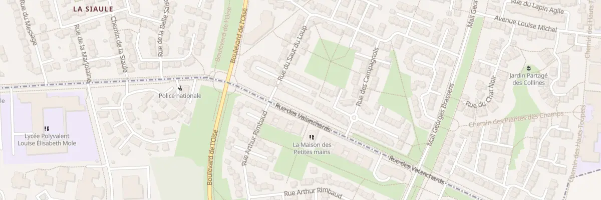 Plan du 10 Rue du Saut du Loup à Vauréal