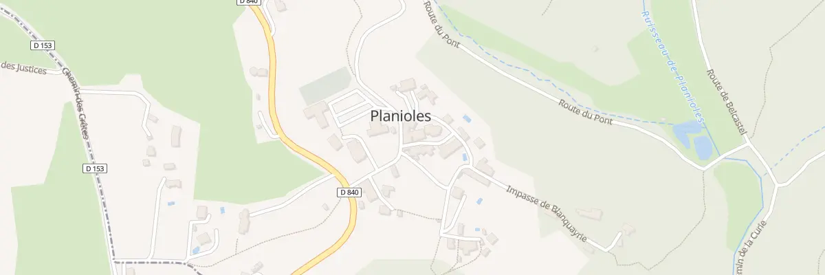 Plan du 3 RUE du Presbytère à Planioles