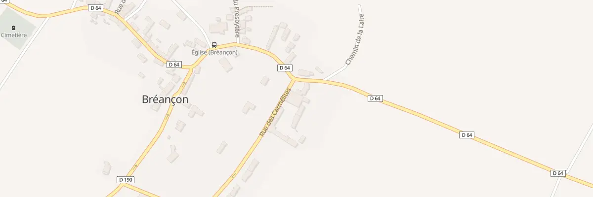 Plan du 3B Rue des Carmélites à Bréançon