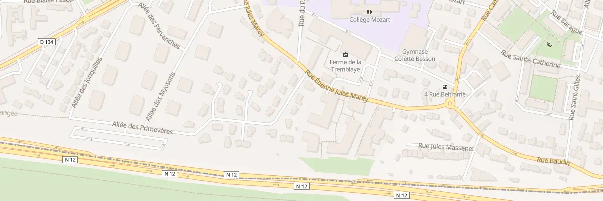 Plan du 1 Rue Auguste Laureau à Bois-d’Arcy