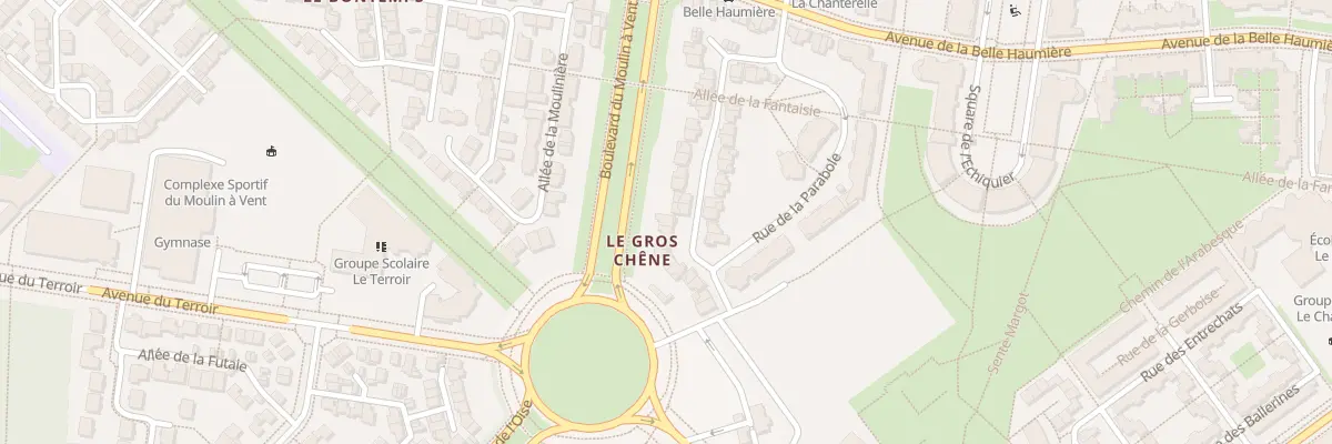 Plan du 45 Rue de la Parabole à Cergy