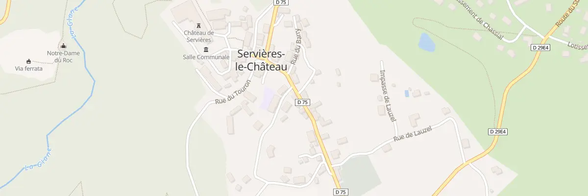 Plan du 4 Rue du Vieux Bourg à Servières-le-Château