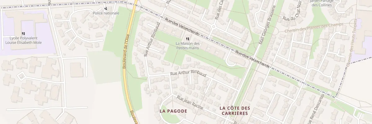 Plan du 39 Rue Arthur Rimbaud à Jouy-le-Moutier