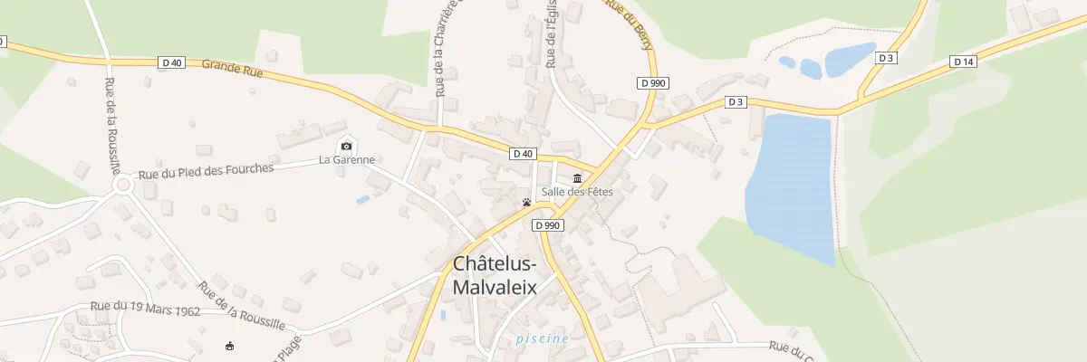 Plan du 1 Gr Grande Rue à Châtelus-Malvaleix