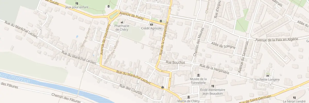 Plan du 7 Rue de la Charpenterie à Chécy