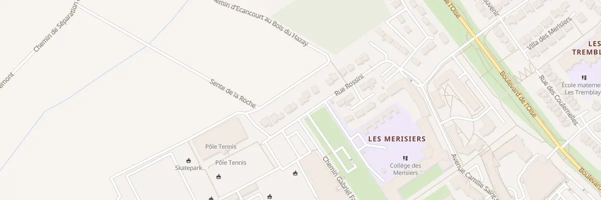 Plan du 20 Rue Rossini à Jouy-le-Moutier