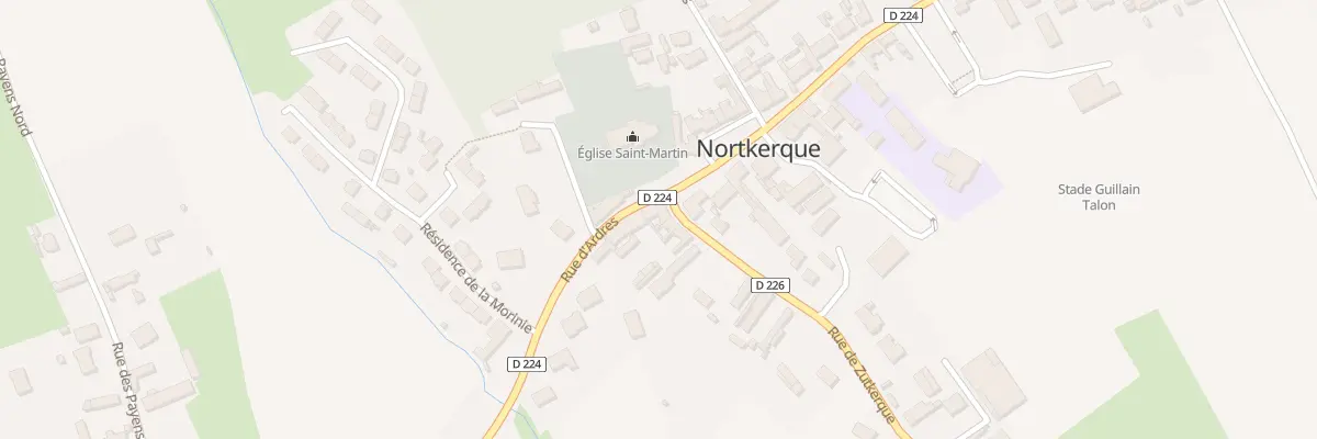 Plan du 2 Rue de Zutkerque à Nortkerque