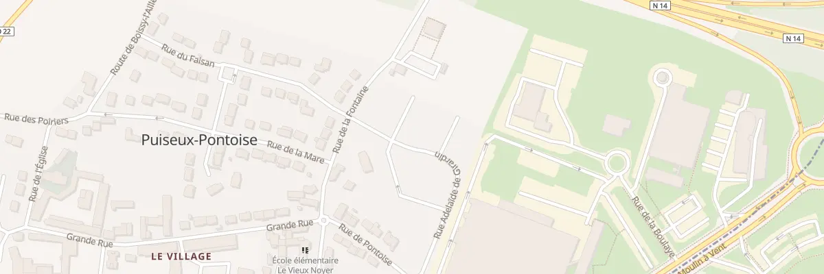 Plan du 2 All des Petits Prés à Puiseux-Pontoise