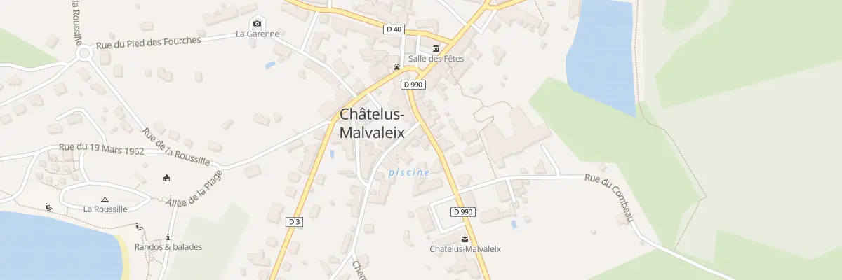 Plan du 18 Rue de la Marche à Châtelus-Malvaleix