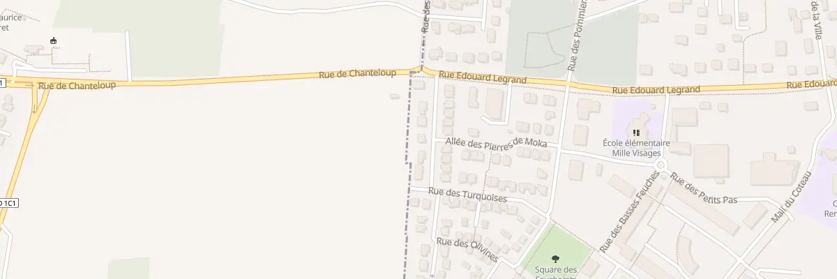 Plan du 8 Rue des Topazes à Chanteloup-les-Vignes