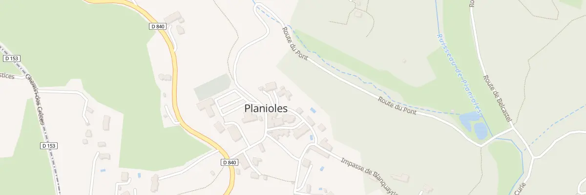 Plan du 5 Pl de l’Eglise à Planioles