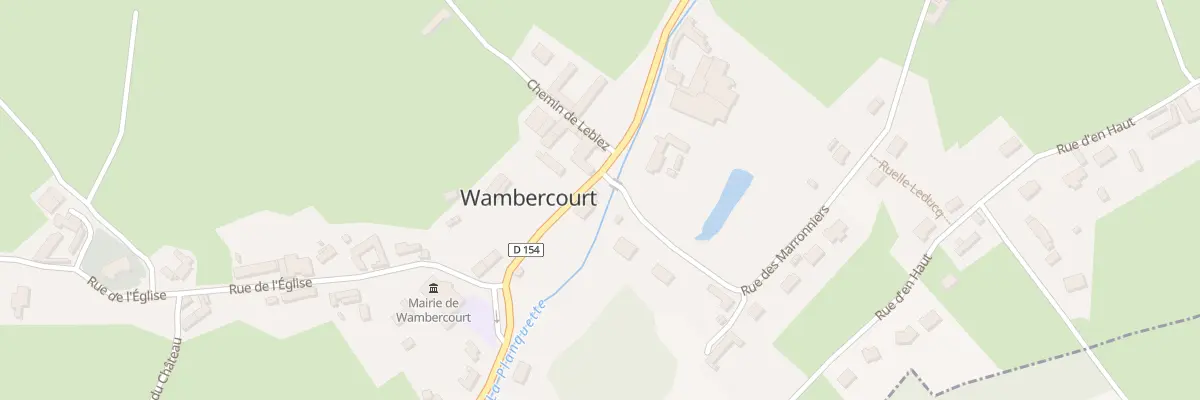 Plan du 14 Rue Principale à Wambercourt