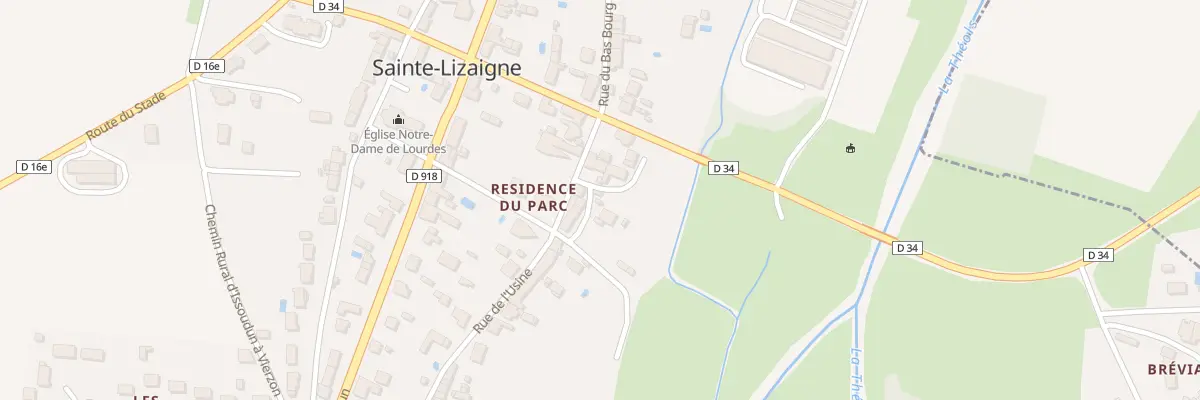 Plan du 5 Rue de l’Usine à Sainte-Lizaigne