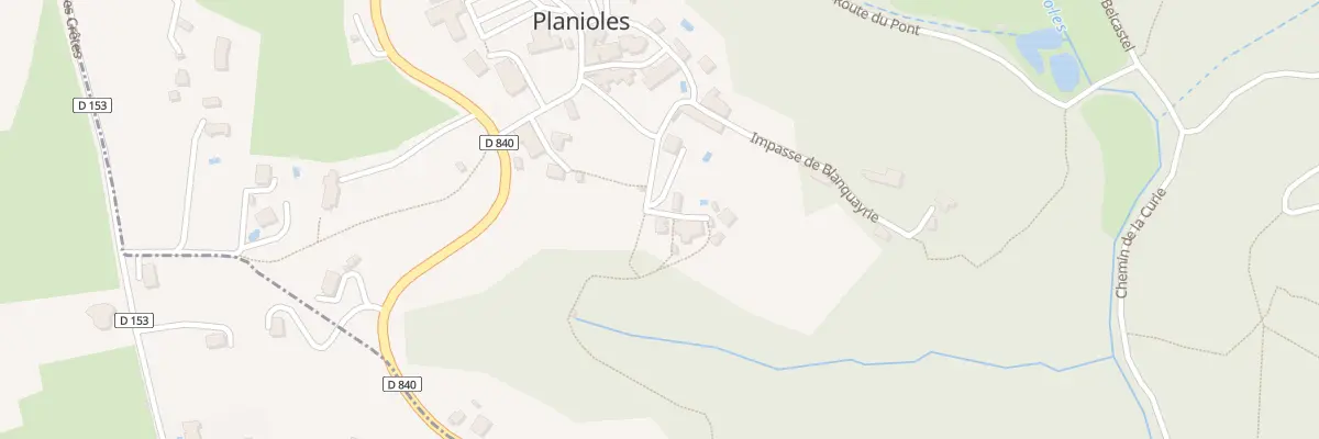 Plan du 74 Chem de Saint Pierre à Planioles