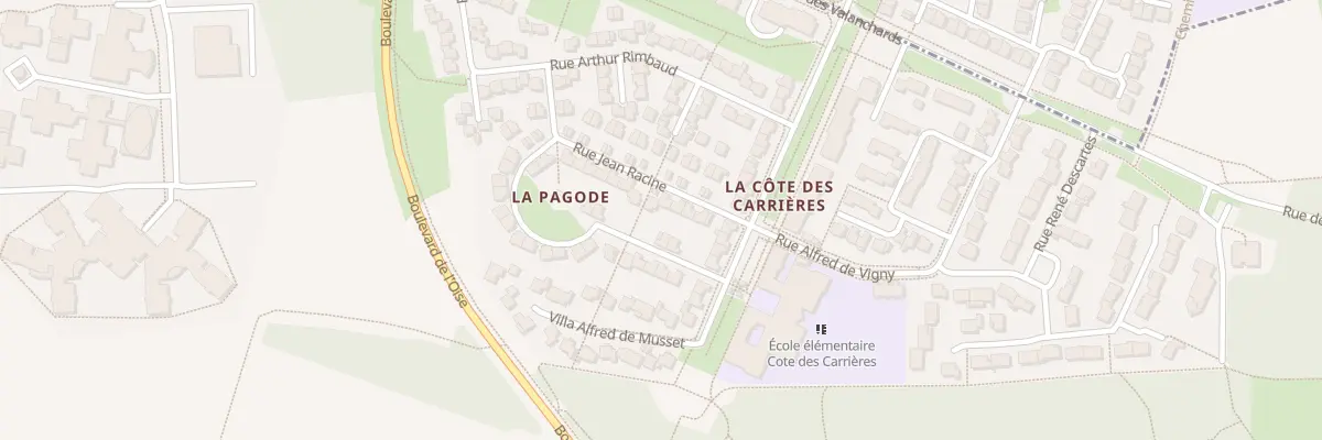 Plan du 7 Rue Jean Racine à Jouy-le-Moutier