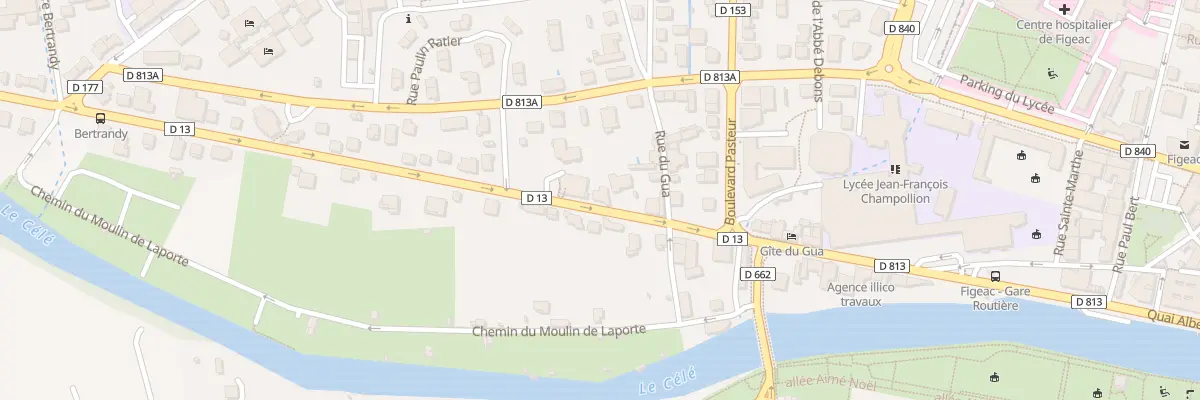 Plan du 8 Av Joseph Loubet à Figeac