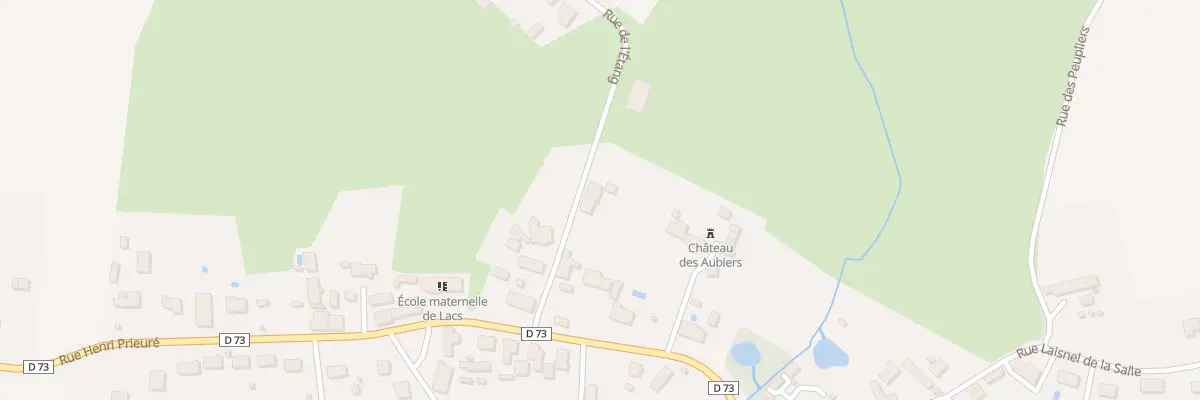 Plan du 10 Rue de l’Etang à Lacs