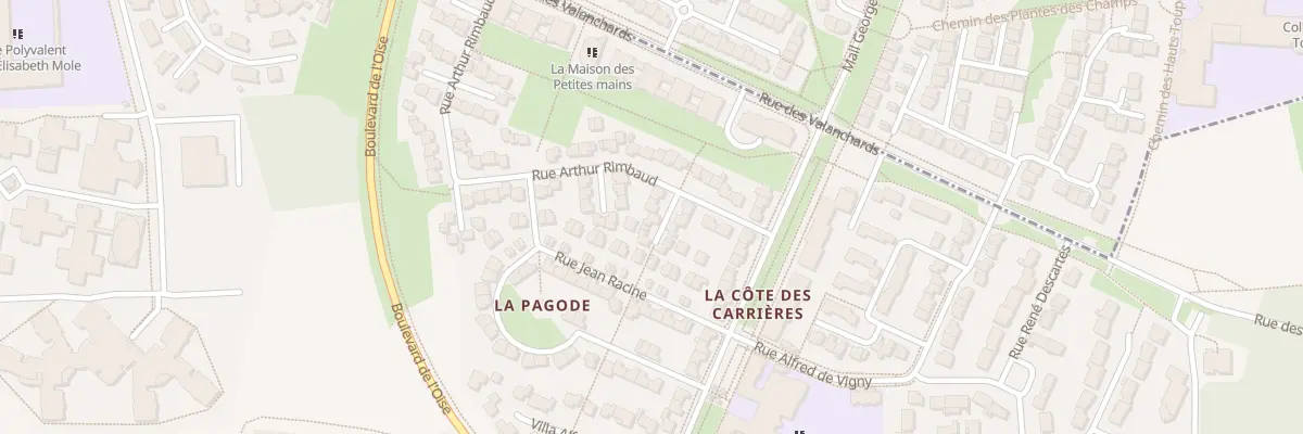 Plan du 86 Rue Arthur Rimbaud à Jouy-le-Moutier