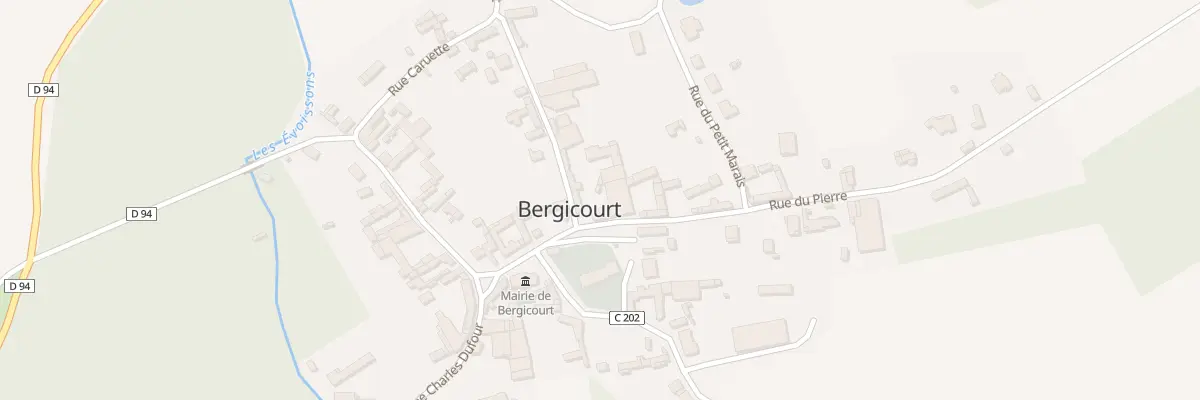 Plan du 32 Rue du Pierre à Bergicourt