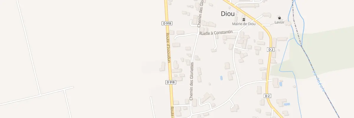 Plan du 320 Rte d’Issoudun à Diou