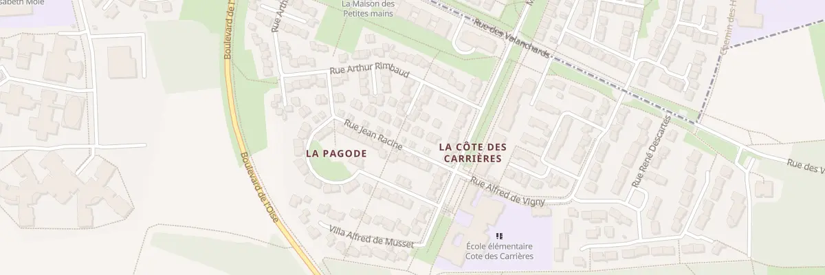 Plan du 8 Rue Jean Racine à Jouy-le-Moutier