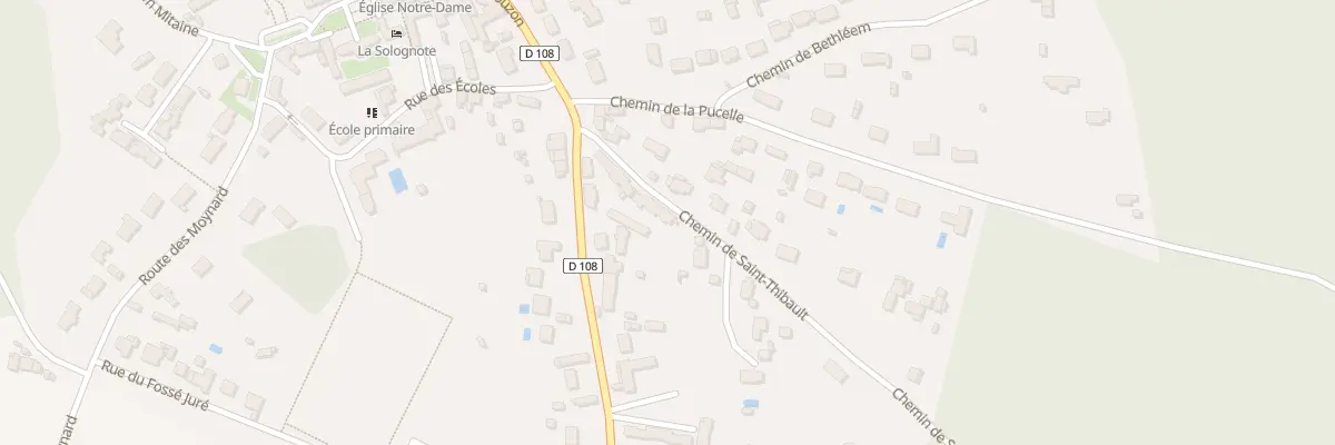 Plan du 94 Che de Saint Thibault à Ménestreau-en-Villette