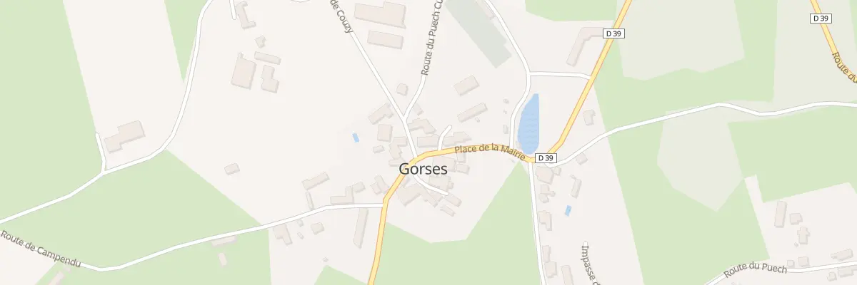 Plan du 37 Gorses à Gorses
