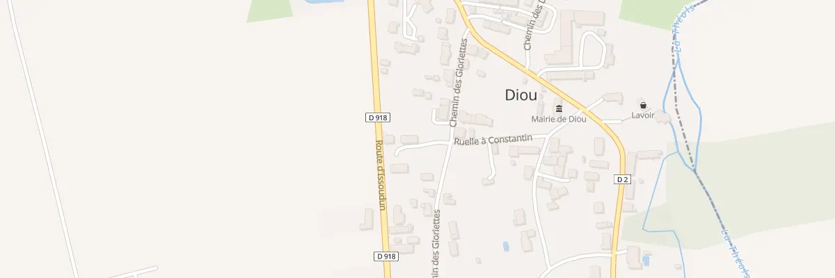 Plan du 414 Rte d’Issoudun à Diou