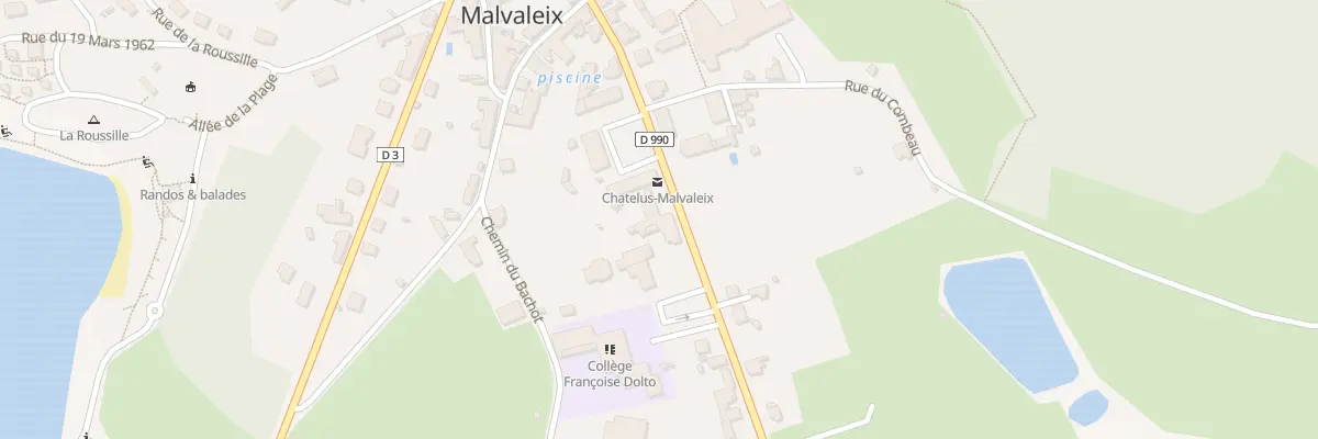 Plan du 30 Rue de la Marche à Châtelus-Malvaleix