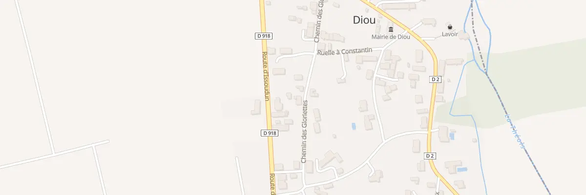 Plan du 5023 Le Bourg à Diou