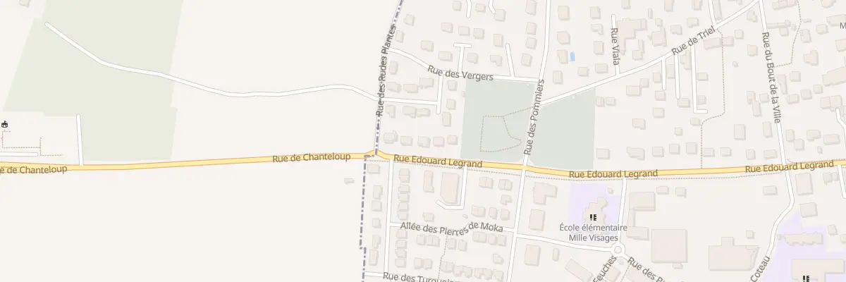 Plan du 42 Rue Edouard Legrand à Chanteloup-les-Vignes