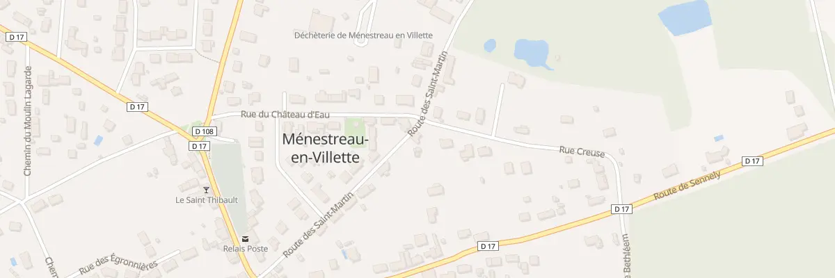 Plan du 240 Rte des Saint Martin à Ménestreau-en-Villette