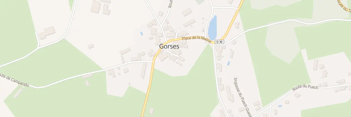 Plan du 33 Gorses à Gorses