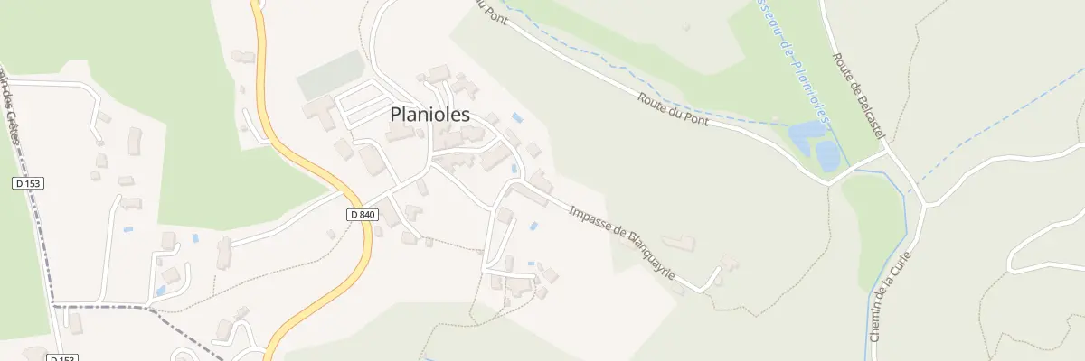 Plan du 11 Imp de la Blanquayrie à Planioles