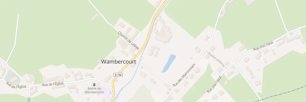 Plan du 1 Rue des Marronniers à Wambercourt