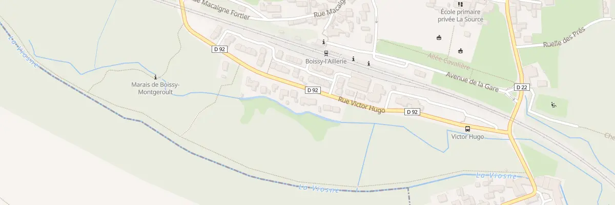 Plan du 5 Rue Victor Hugo à Boissy-l’Aillerie