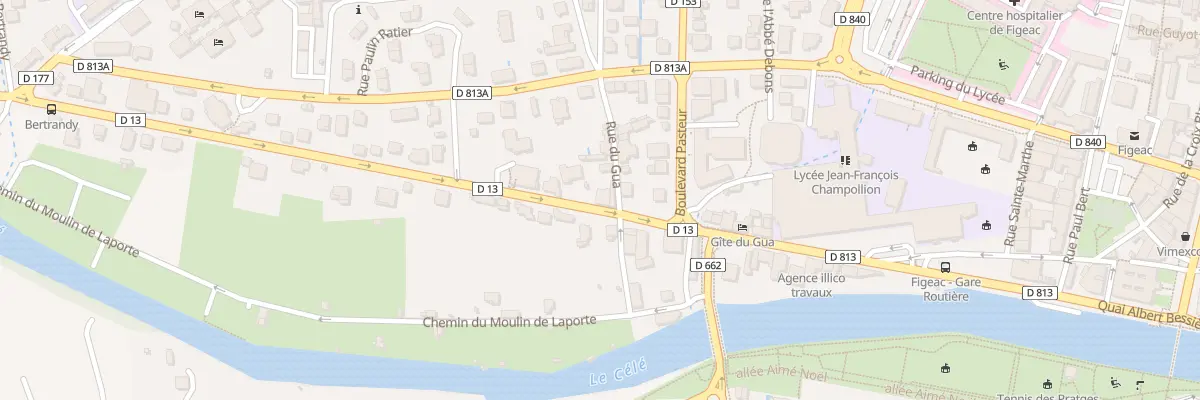Plan du 6 Av Joseph Loubet à Figeac
