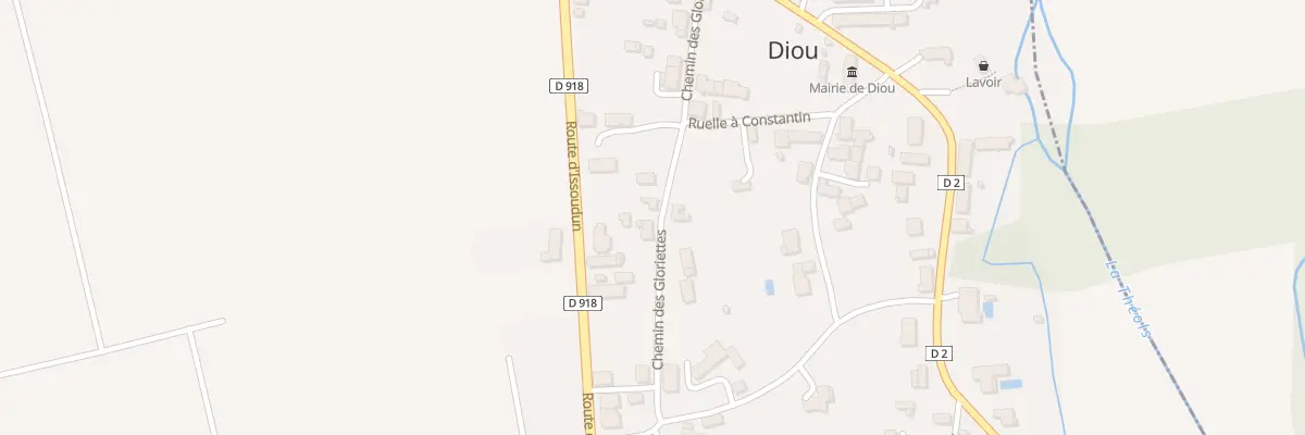 Plan du 200 Che des Gloriettes à Diou