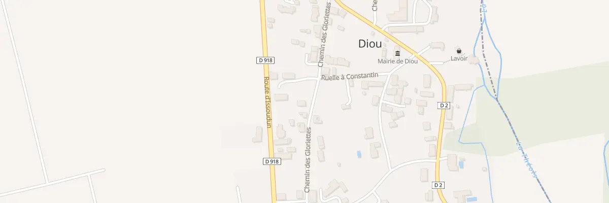Plan du 180 Che des Gloriettes à Diou
