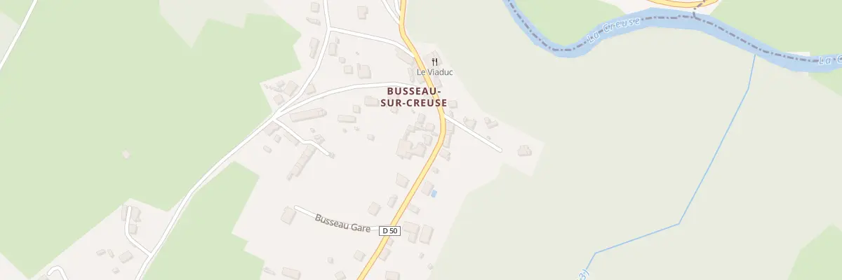 Plan du 22 Rte de Busseau Gare à Ahun