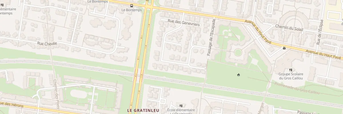 Plan du 25 Rue des Genevriers à Cergy