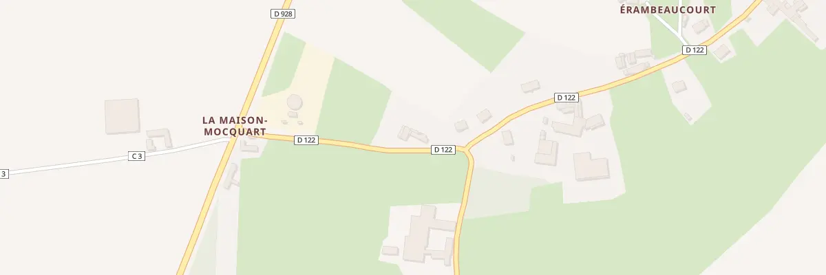 Plan du 40 Rue d’Erambeaucourt au Quesnoy-en-Artois
