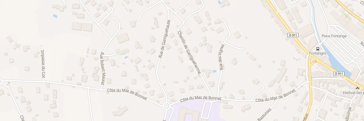 Plan du 7 Rue de Garrigueherme à Villefranche-de-Rouergue
