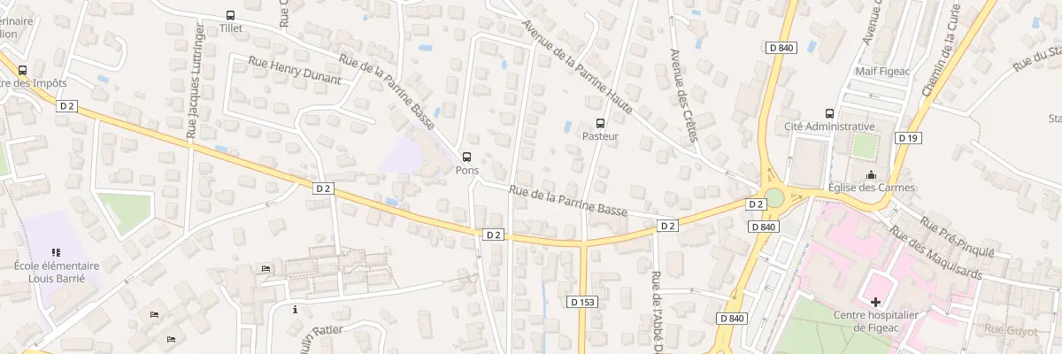 Plan du 16 Rue Anatole France à Figeac