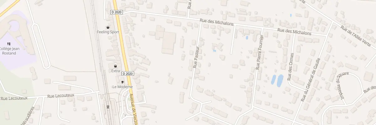 Plan du 8 Rue Pasteur à Lamotte-Beuvron