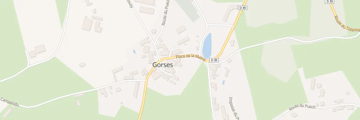 Plan du 30 Gorses à Gorses